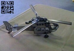 Helicopter E0011931 file cdr and dxf free vector download for Laser cut Plasma