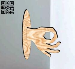 Housekeeper Hand E0011642 file cdr and dxf free vector download for Laser cut