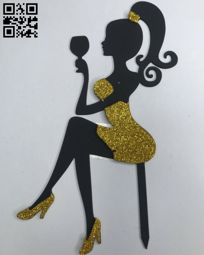 Lady topper E0011933 file cdr and dxf free vector download for Laser cut