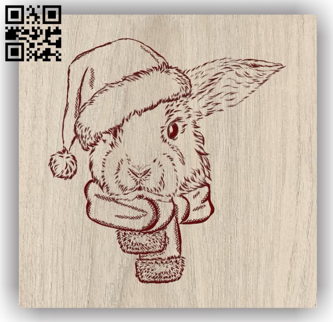 Mouse with Christmas E0011895 file cdr and dxf free vector download for laser engraving machines