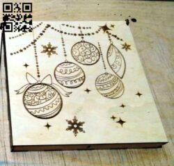 New Years souvenirs box E0011809 file cdr and dxf free vector download for Laser cut