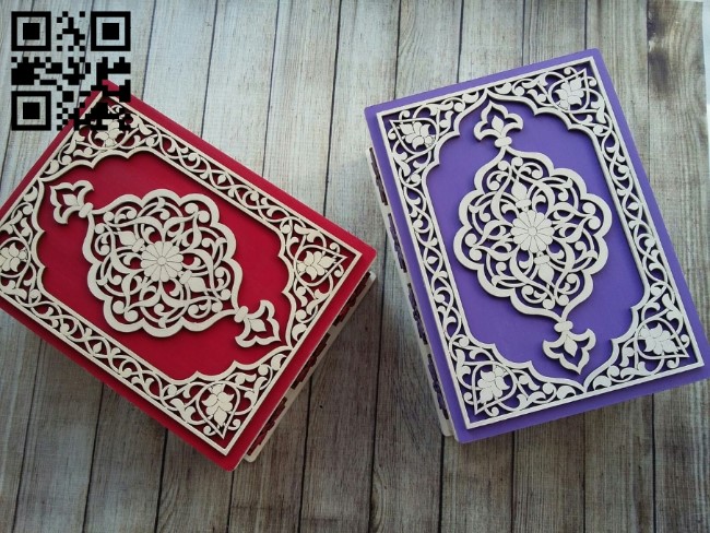 Openwork box E0011787 file cdr and dxf free vector download for Laser cut