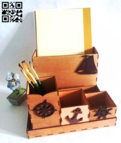 Organizer E0011799 file cdr and dxf free vector download for Laser cut