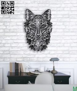 Ornament fox E0011655 file cdr and dxf free vector download for laser engraving machines