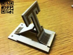 Phone Stand  E0011788 file cdr and dxf free vector download for Laser cut