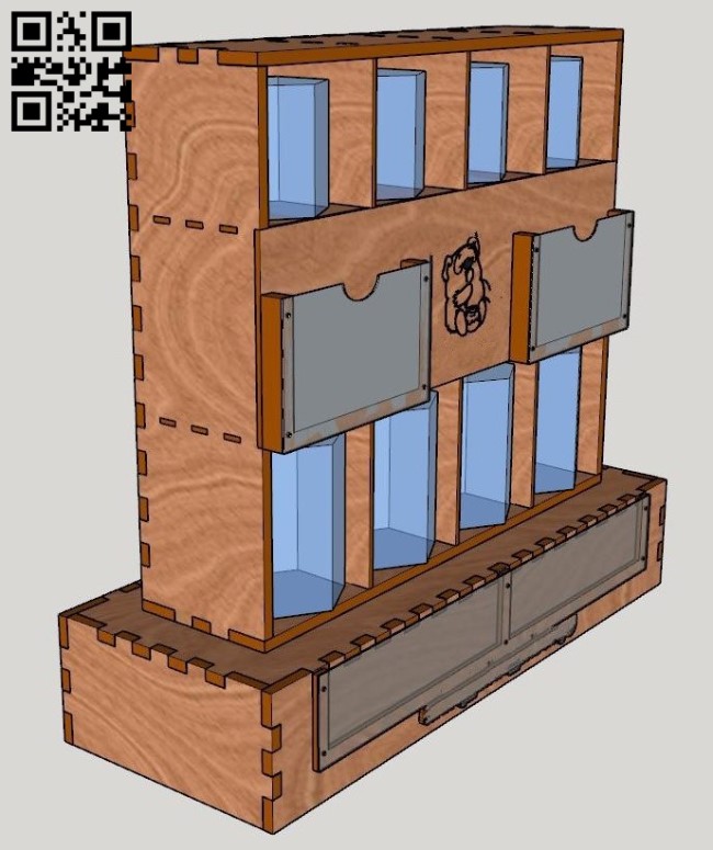 Rack for honey jars E0011773 file cdr and dxf free vector download for Laser cut