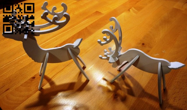 Reindeer E0011707 file cdr and dxf free vector download for laser cut