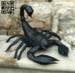 Scorpio E0011873 file cdr and dxf free vector download for laser cut
