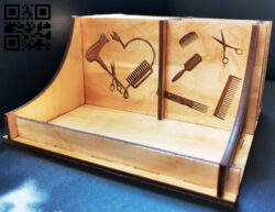 Simple organizer E0011691 file cdr and dxf free vector download for Laser cut