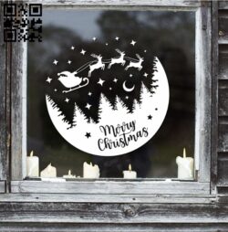 Snow Globe E0011778 file cdr and dxf free vector download for Laser cut