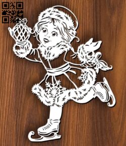 Snow Maiden E0011650 file cdr and dxf free vector download for laser cut