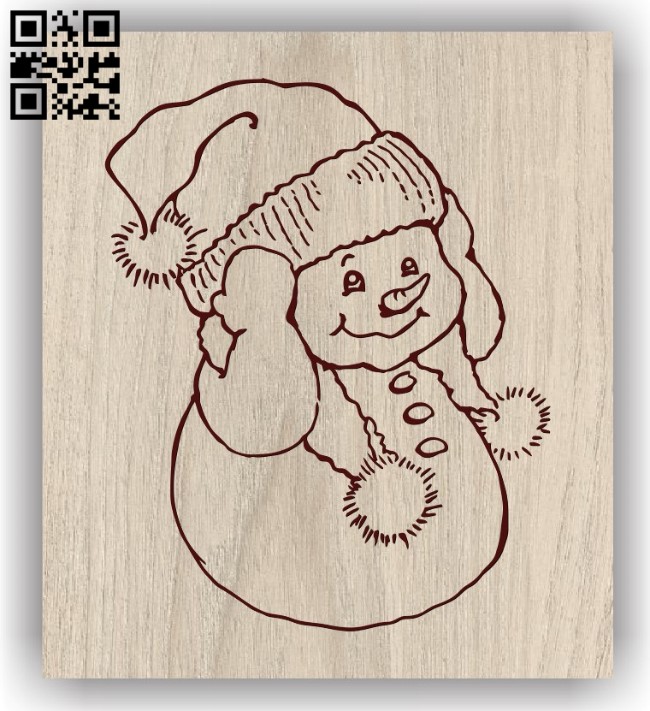 Snowman E0011696 file cdr and dxf free vector download for laser engraving machines