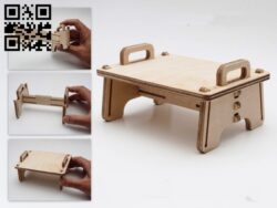 Seat with Tenon clip E0011951 file cdr and dxf free vector download for laser cut