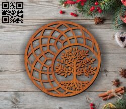 Tree E0011715 file cdr and dxf free vector download for laser cut
