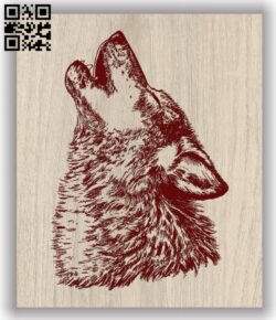 Wolf E0011761 file cdr and dxf free vector download for laser engraving machines