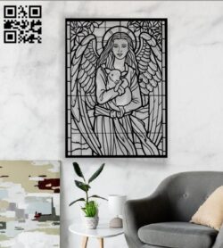 Angels and sheep E0012250 file cdr and dxf free vector download for laser cut plasma