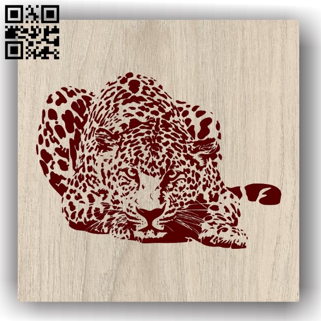 Art leopard E0011983 file cdr and dxf free vector download for laser engraving machines