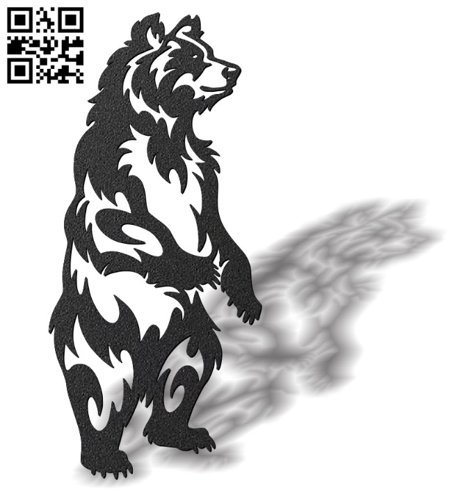 Bear E0012164 file cdr and dxf free vector download for laser cut plasma
