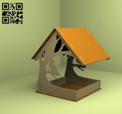 Bird feeders E0012242 file cdr and dxf free vector download for laser cut