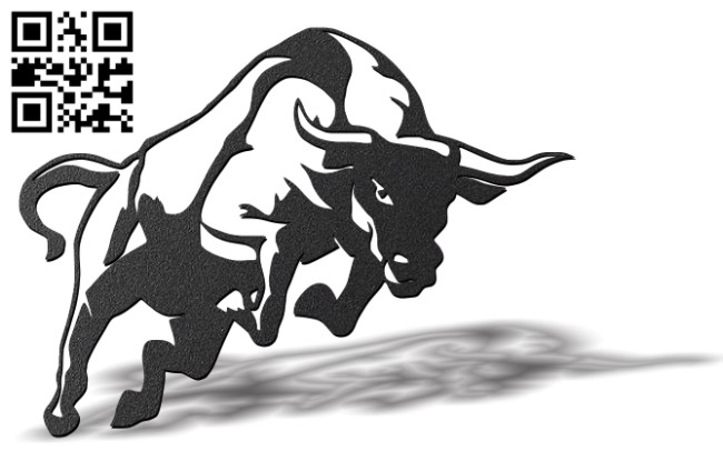 Bull E0012165 file cdr and dxf free vector download for laser cut plasma
