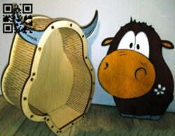 Bull box E0012232 file cdr and dxf free vector download for laser cut