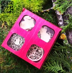 Christmas boxes and toys E0012081 file cdr and dxf free vector download for laser cut