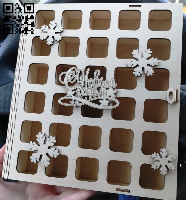 Christmas gift boxes E0012136 file cdr and dxf free vector download for laser cut