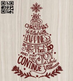 Christmas lettering E0012212 file cdr and dxf free vector download for laser engraving machines