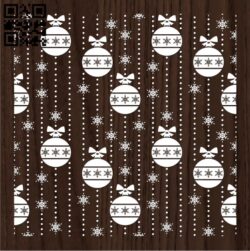 Christmas seamlessly E0012102 file cdr and dxf free vector download for print or laser engraving machines