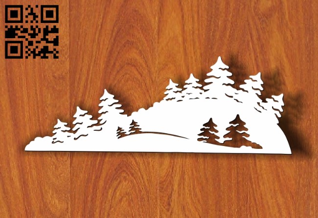Christmas tree E0012027 file cdr and dxf free vector download for laser cut plasma