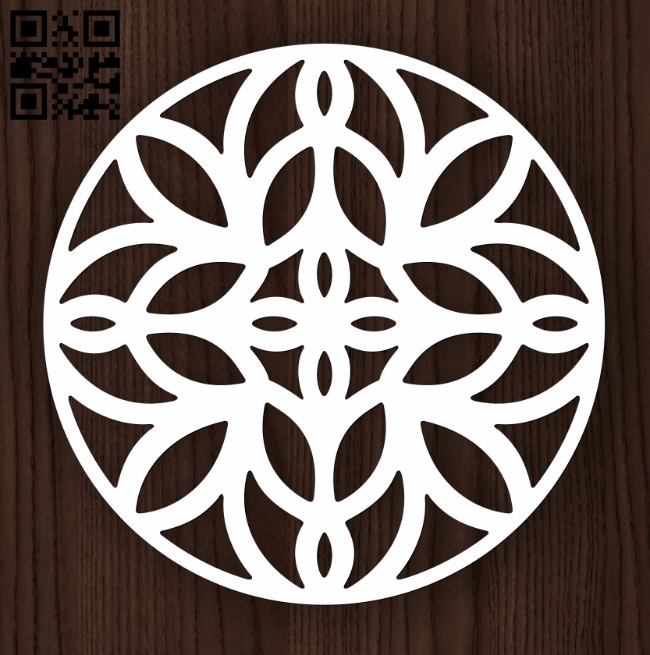 Circle ornament E0011992 file cdr and dxf free vector download for laser cut plasma