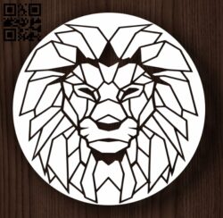 Circle ornament with lions E0011988 file cdr and dxf free vector download for laser cut plasma