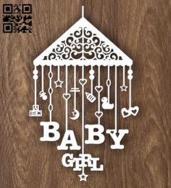 Decoration for children E0012230 file cdr and dxf free vector download for laser cut