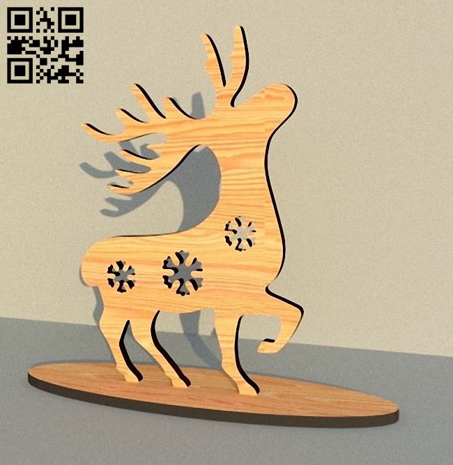 Deer E0012120 file cdr and dxf free vector download for laser cut