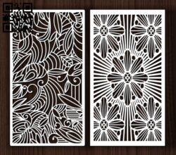 Design pattern screen panel  E0011964 file cdr and dxf free vector download for Laser cut cnc