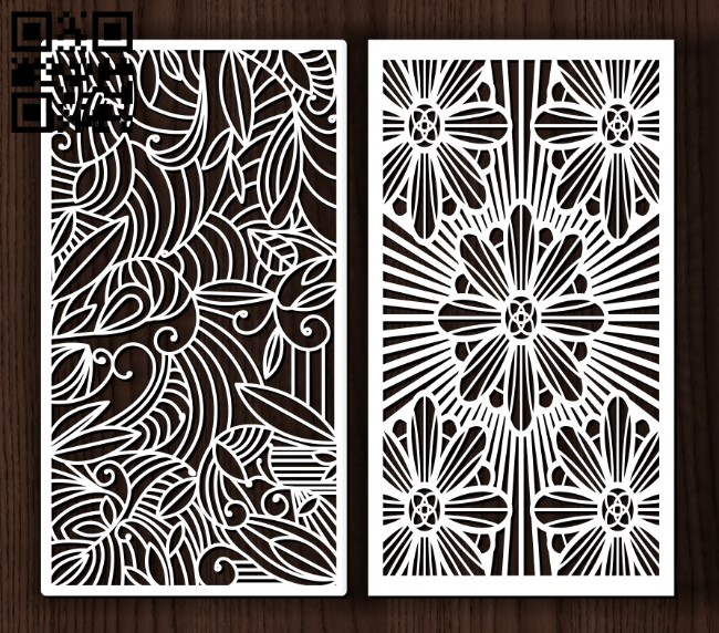 Design pattern screen panel E0011964 file cdr and dxf free vector download for Laser cut cnc