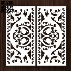 Door E0011994 file cdr and dxf free vector download for laser cut cnc
