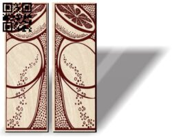 Door motifs E0012094 file cdr and dxf free vector download for laser engraving machines