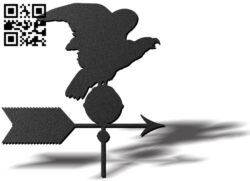 Eagle weather wind vane E0012108 file cdr and dxf free vector download for laser cut plasma