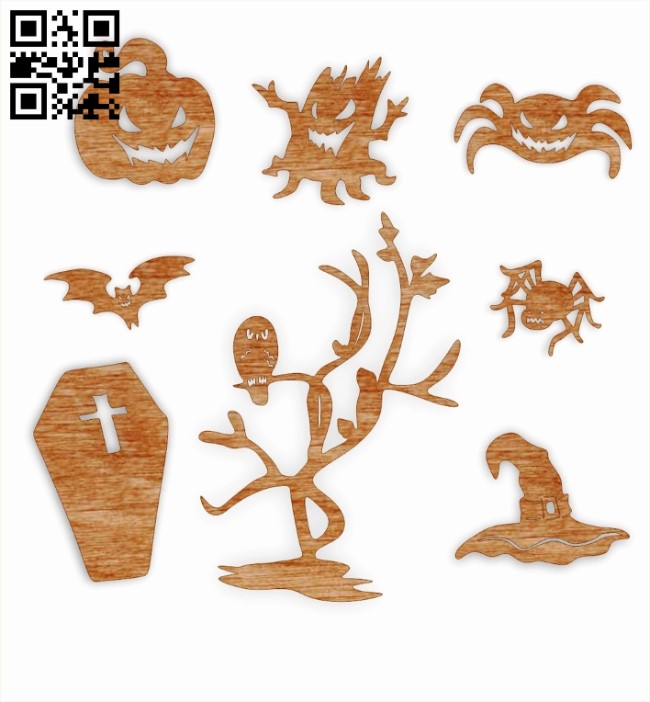 Halloween E0012067 file cdr and dxf free vector download for laser cut