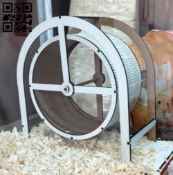 Hamster wheel E0012052 file cdr and dxf free vector download for laser cut