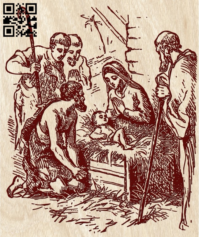 Holy family E0012142 file cdr and dxf free vector download for laser engraving machines