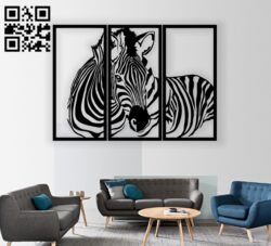 Zebra panel E0012223 file cdr and dxf free vector download for laser cut plasma