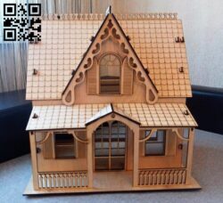 House E0012197 file cdr and dxf free vector download for laser cut