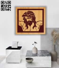 Painting of Jesus E0011999 file cdr and dxf free vector download for laser engraving machines