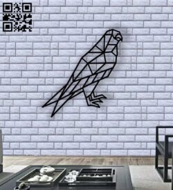 Parrot E0012192 file cdr and dxf free vector download for laser cut plasma