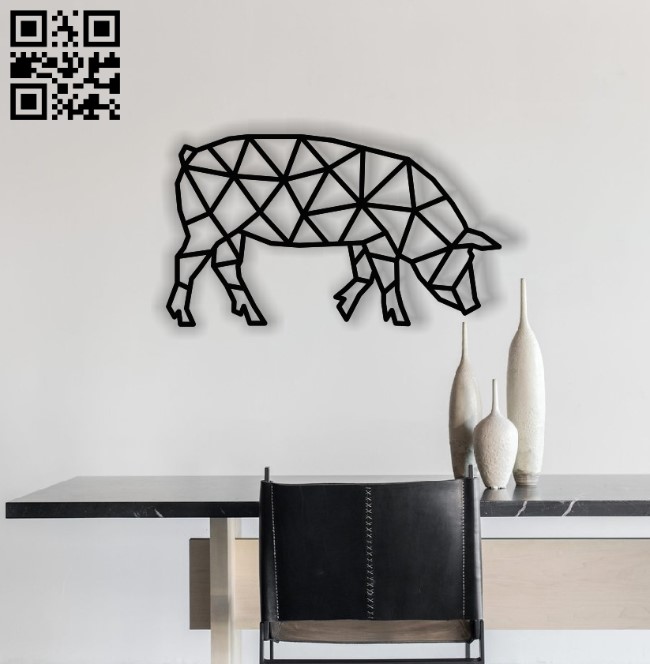 Pig E0012189 file cdr and dxf free vector download for laser cut plasma
