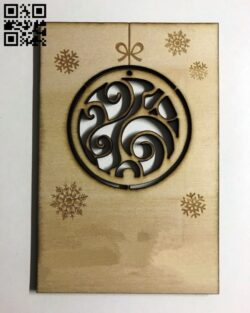 Postcard E0012006 file cdr and dxf free vector download for laser cut