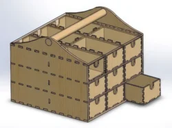 Small items box E0012066 file cdr and dxf free vector download for laser cut