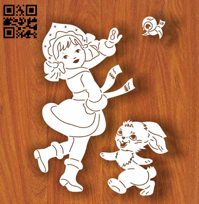 Snow Maiden E0012241file cdr and dxf free vector download for laser engraving machines